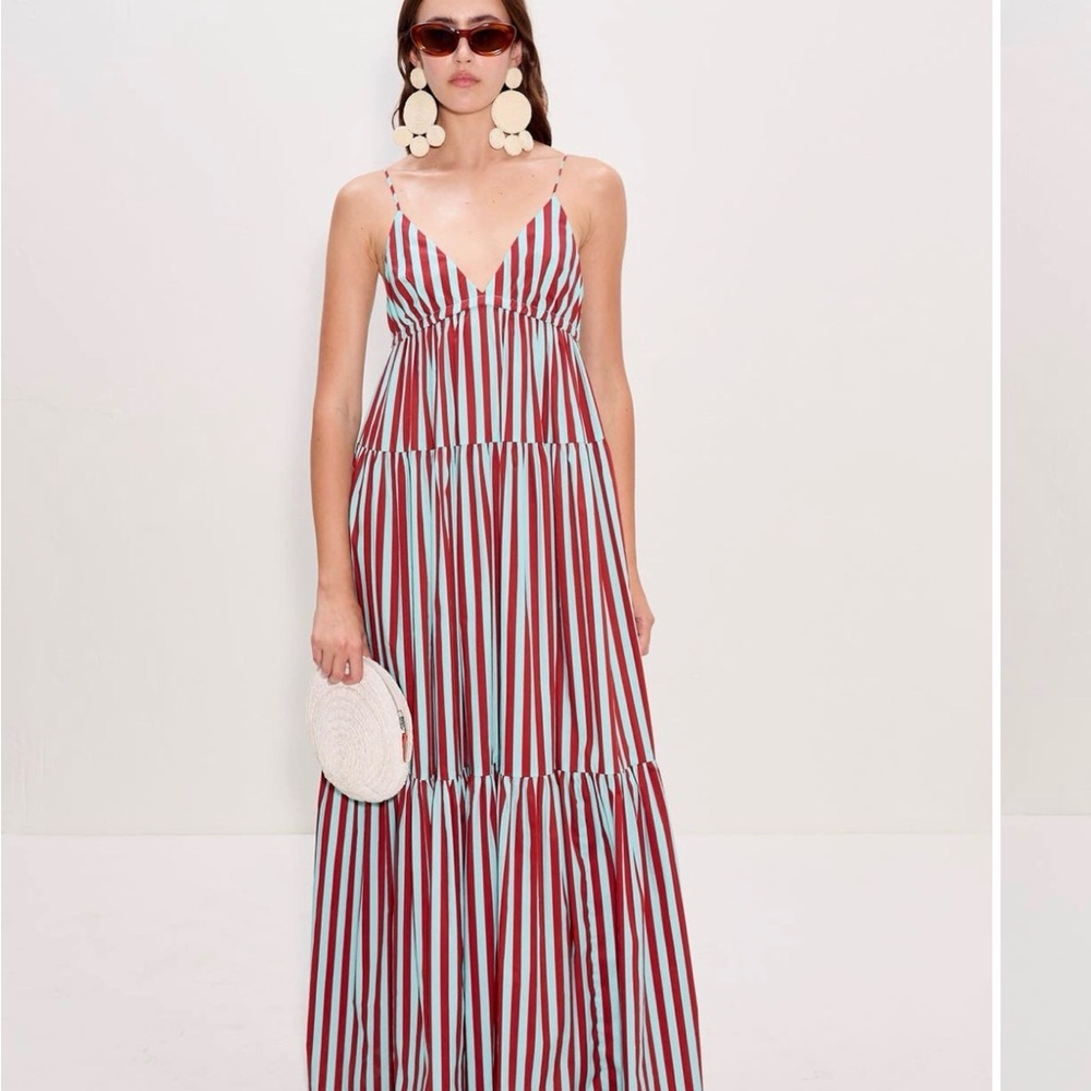 Simon Miller Romi Striped V-Neck Maxi Dress- New with tags!! Current season